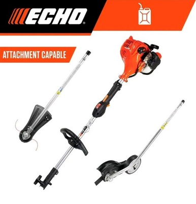 #ad ECHO 21.2cc Gas 2 Stroke Straight Shaft Trimmer w Edger Kit Feed Head PAS 225VP $269.99