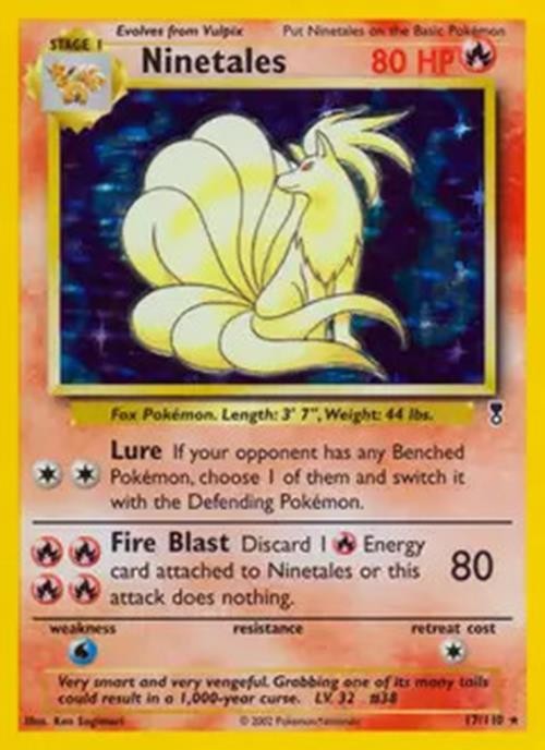 ポケモンカード Ninetales 旧裏面 初版 Ninetales 2002 Legendary Collection #17 Holo Price Guide - Sports