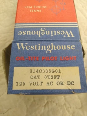 Westinghouse 314C385G01 Pilot Light. N.O.S CAT. 0T2FF - Image 1 of 4