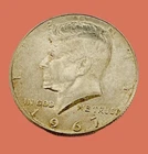 1967 Kennedy Half Dollar  .40% Silver - AU. No Mint Mark