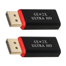 2Pcs 4K 2K 30Hz Display Port DP To HDMI Adapter/Mini DP To HDMI Cable Converter