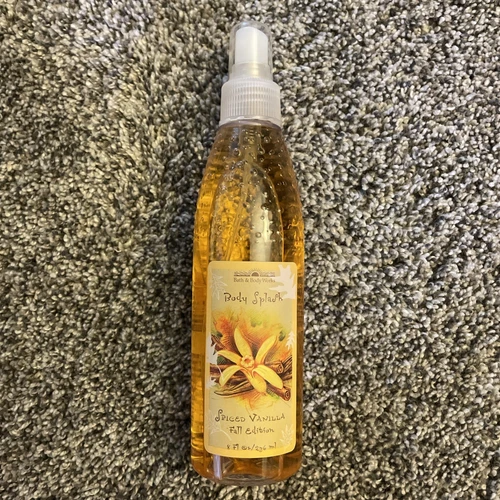 Bath & Body Works Spiced Vanilla Fall Ed. Body Splash- HTF, Vintage scent; 8 oz!