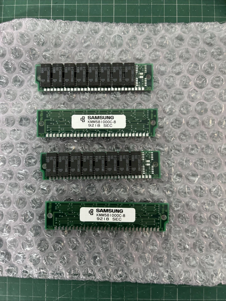 Samsung KMM581000C-8 1MB 30 Pin SIMM X4 - Image 2 of 4