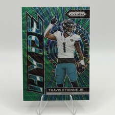 Travis Etienne Jr. 2023 Panini Prizm #H-12 Hype Green Wave Prizm