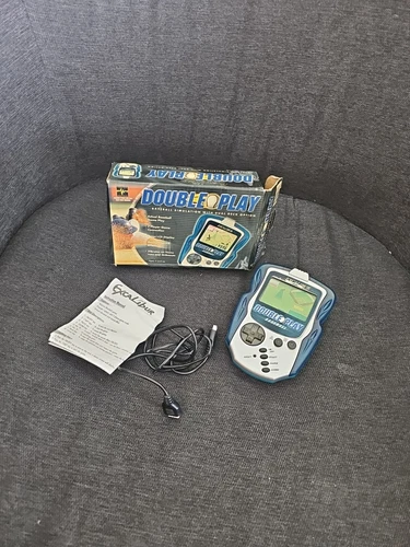 Vintage Retro Double Play Handheld Electronic Baseball Simulation Excalibur Game