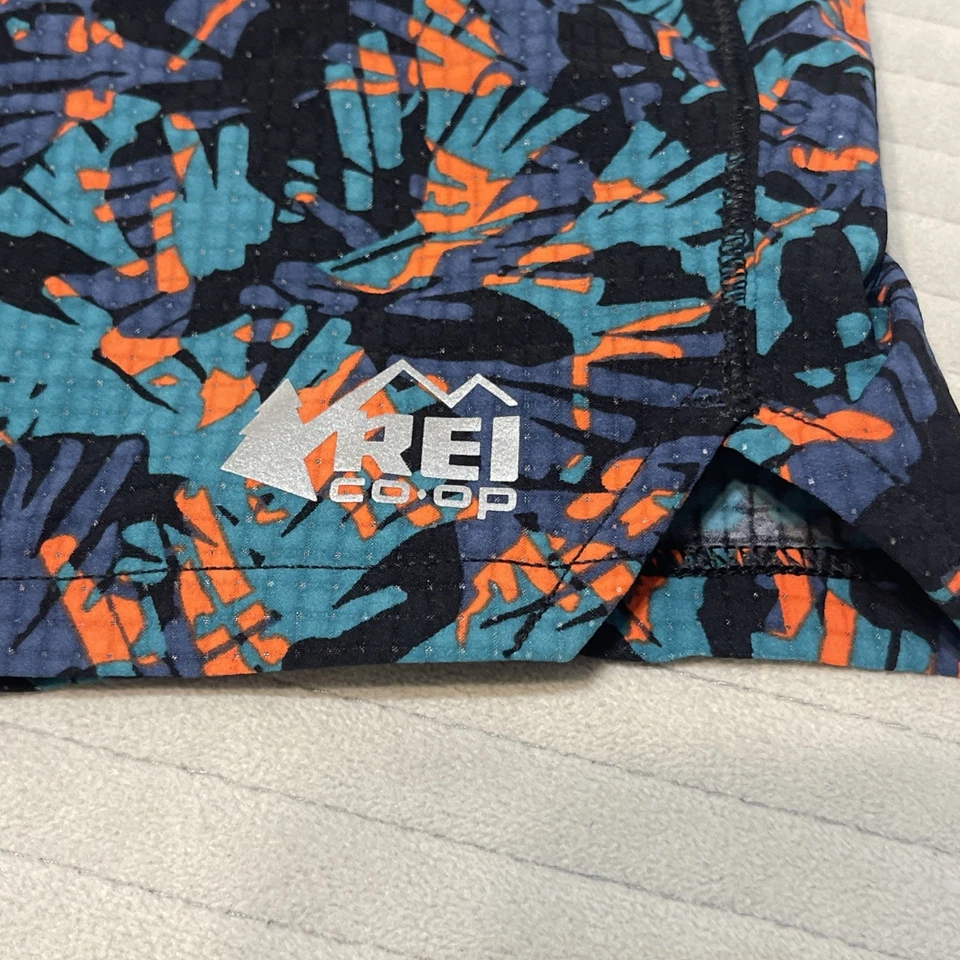 Pantalones Cortos Cooperativos REI Para Mujer Grandes Multicolor AOP Senderismo Aire Libre Correr Bolsillo con Cremallera Foto 2 de 4