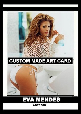 Eva Mendes Actress - Art Card Blank Back