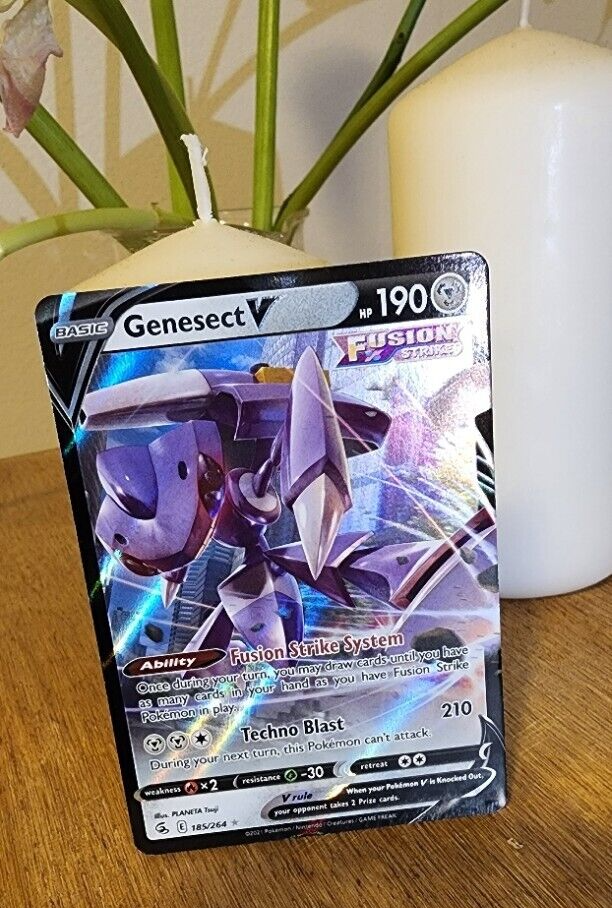 Genesect V 185/264 Fusion Strike Ultra Rare Holo Pokemon Card NM-M