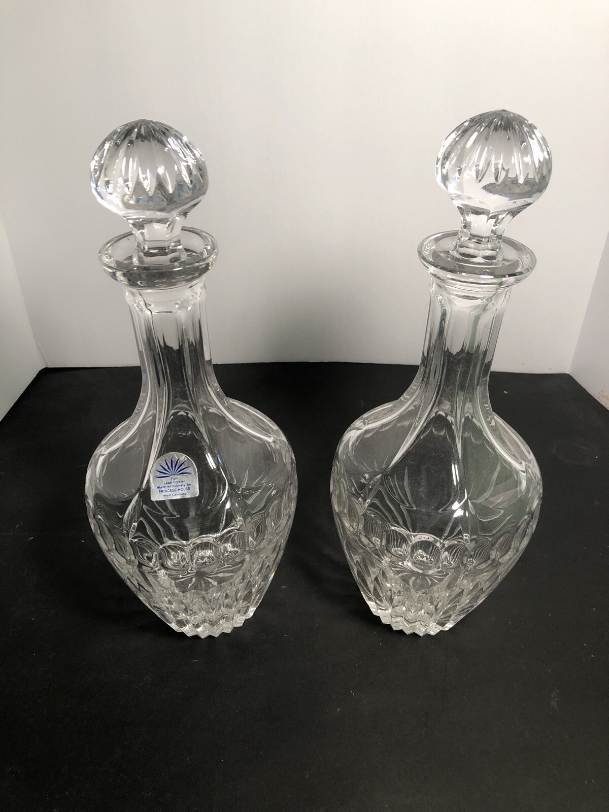 Princess House Crystal Decanter Set Lead Glass West Germany eBay