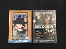 True Grit 2 Movie DVD Lot: Original (1969) + Remake (2010) WAYNE BRIDGES