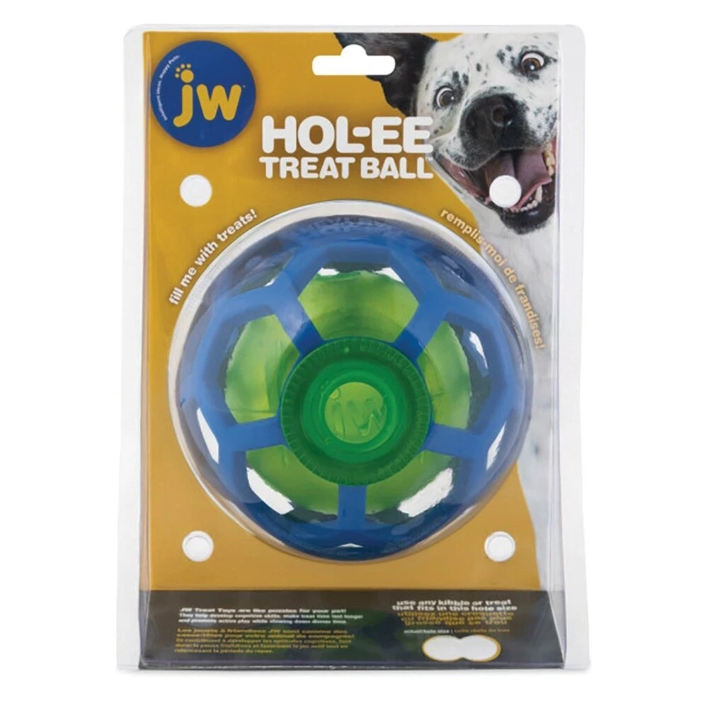 JW Hol ee Treat Ball Non Toxic Durable Rubber Pet Dog Toy 14cm eBay