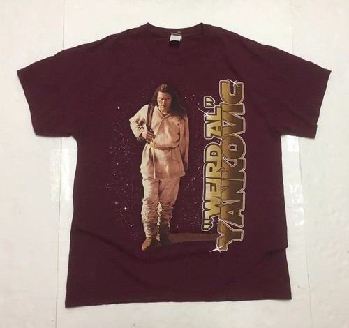 WEIRD AL YANKOVIC Saga Begins Tour T-Shirt Star Wars Vader Sith Jedi Size Large