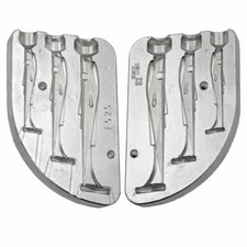 Aluminium Mould  for 3 Soft Paddle Tails 3  size 60-80-100mm  Kayak fishing