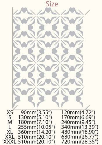 Moroccan Stencil Allover Pattern Paint Wall Furniture Reusable Crafts Arts TE64 - Picture 2 of 18