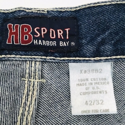 Harbor Bay Mens Carpenter Jeans Size 42x32 Medium Wash - Picture 8 of 9