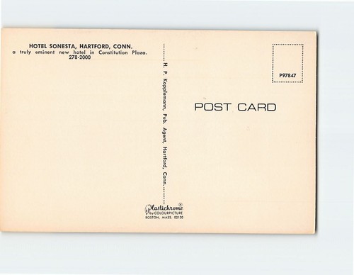 Postcard Hotel Sonesta Hartford Connecticut USA - 第 2/2 張圖片