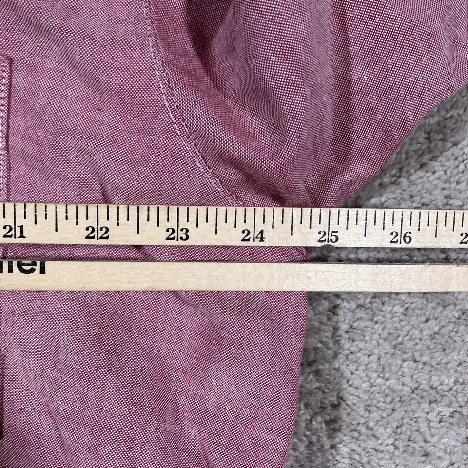 Duck Head Twill Button Up Shirt Mens XL Red Hunting Outdoors Base Camp