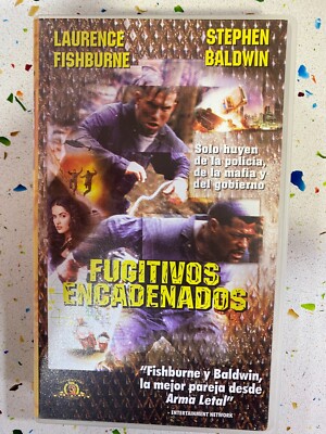 FUJITIVOS ENCADENADOS CINTA VHS LAURENCE FISHBURNE STEPHEN BALDWIN