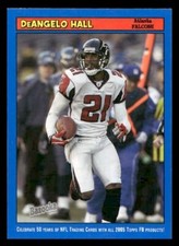 2005 Bazooka #92 DeAngelo Hall Blue Atlanta Falcons