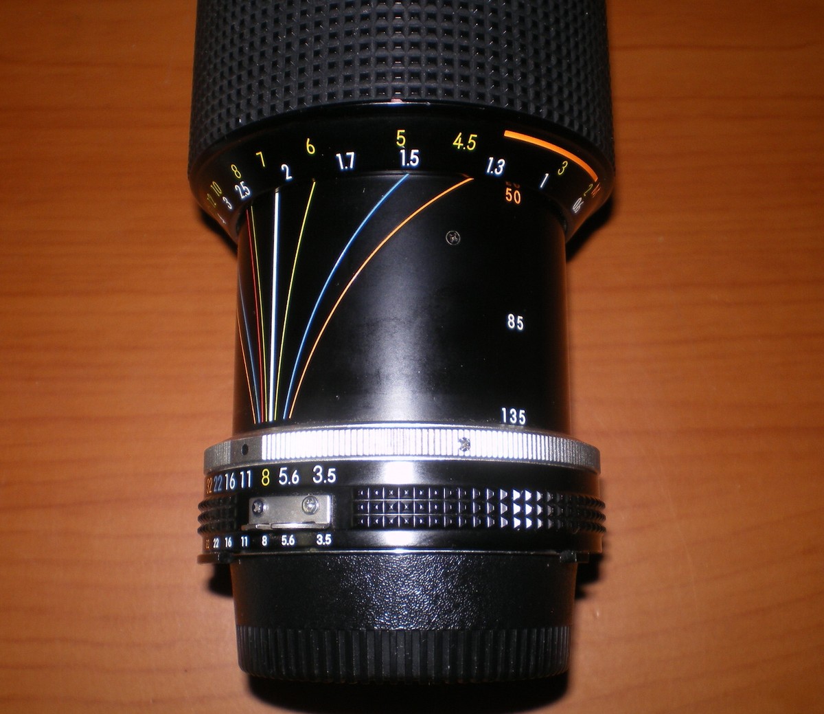 NIKON Camera Zoom Nikkor 50-135mm f/3.5 AI-S Lens w/ Both