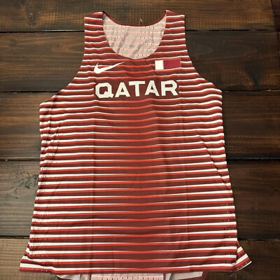 Nike 2022 Qatar International Team Pro Elite Running Singlet Tank