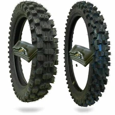 WIG Racing Motocross Tires 110/90-19 and 80/100-21 with Inner Tubes Combo
