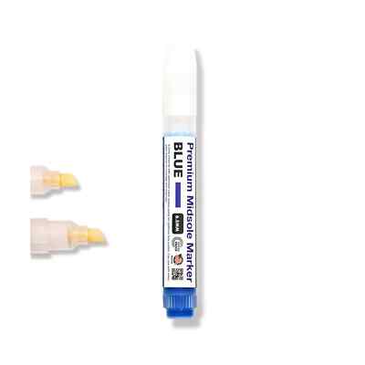 Blue Premium Midsole Marker for Customization Paint on Soft Foam Leather Suede