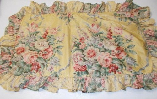 Rare Ralph Lauren Evelyn Yellow Chintz Floral King Sham Go w Lillian - Picture 2 of 5