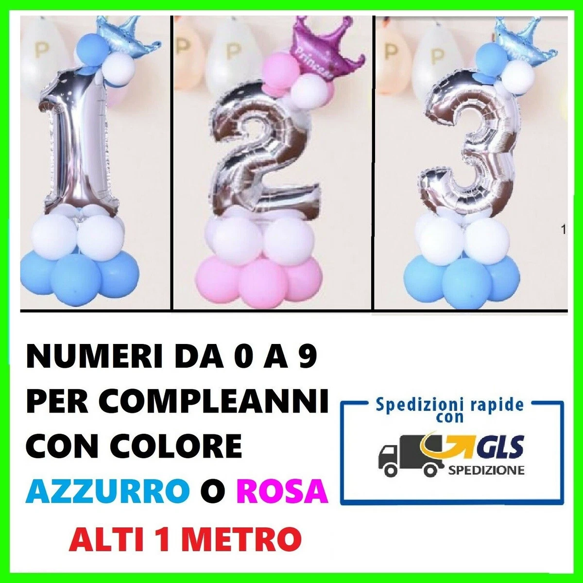 Acquista I Palloncini Rossi A Forma Di Numero - Foto 4