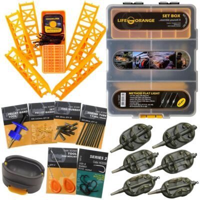 Method Feeder Set Box Life-ORANGE Angel Zubehör Montage Kit Transportbox Pellets