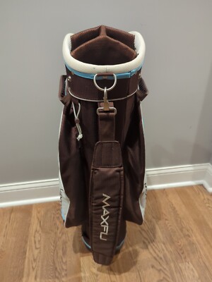 Maxfli Revolution Womens Golf Bag Blue Brown Lightweight W