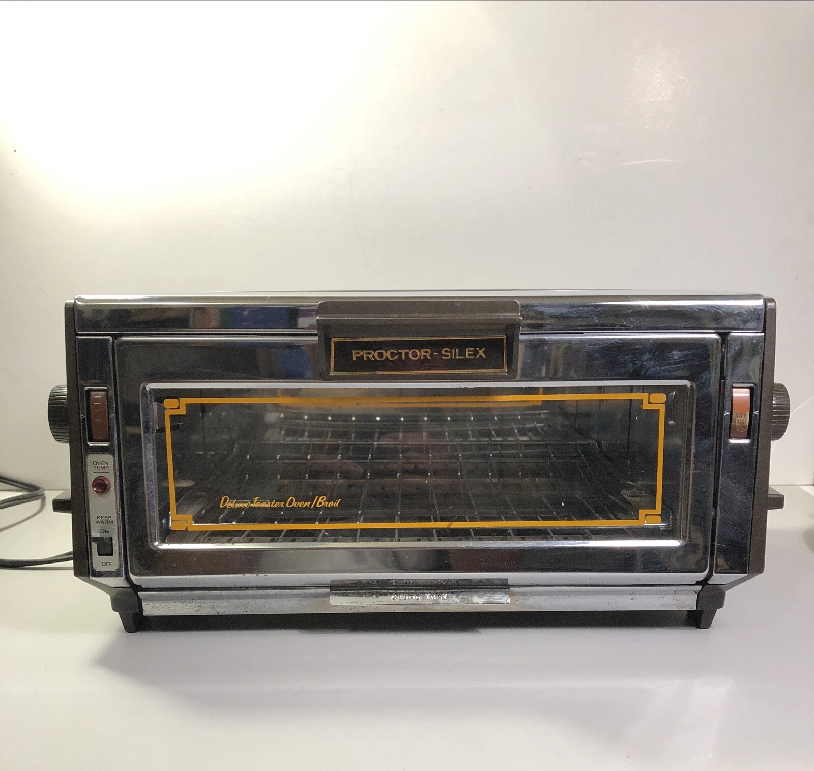 Rare Vintage Compact Proctor Silex Toaster Oven Broiler White 0503WA Tested