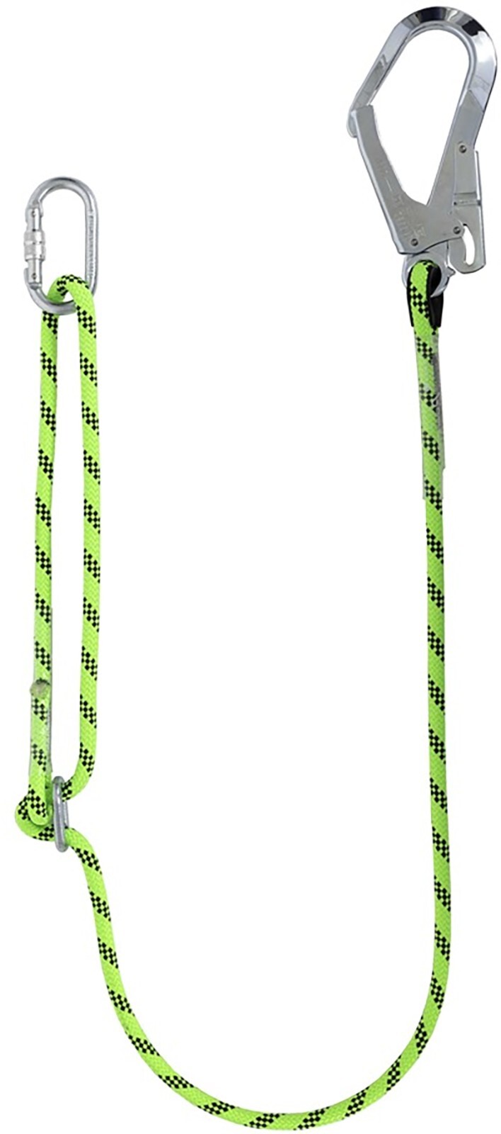 G-Force Adjustable 2mtr Rope Lanyard with Scaffold Hook Height Safety 100kg
