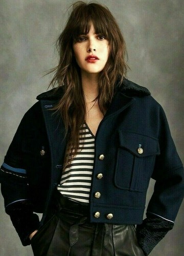 Wool Blend Eisenhower Cropped Jacket 