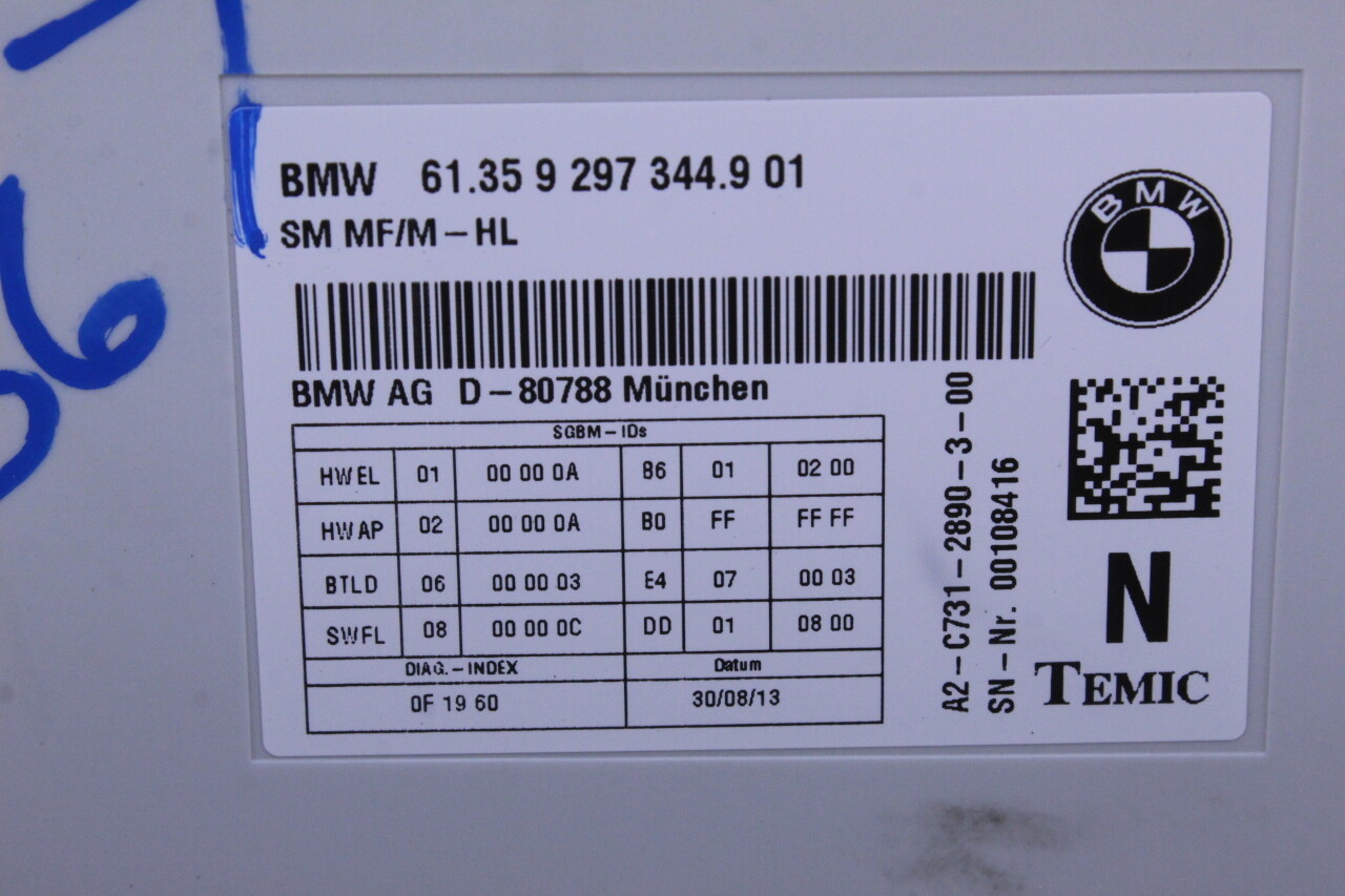 2013 2014 BMW 550i Seat Control Module | eBay