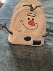 Loungefly Disney Parks Olaf Frozen White Sequined Figural Snowman Mini Backpack