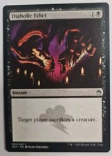 MTG Magic The Gathering Card Diabolic Edict Instant Black Masters 25