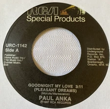 Paul Anka 45 Goodnight My Love Pleasant Dreams / Eso Beso That Kiss NEW unplayed