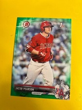 63529 2017 Bowman Draft Green #BD105 Jacob Pearson ANGELS RC #25/99