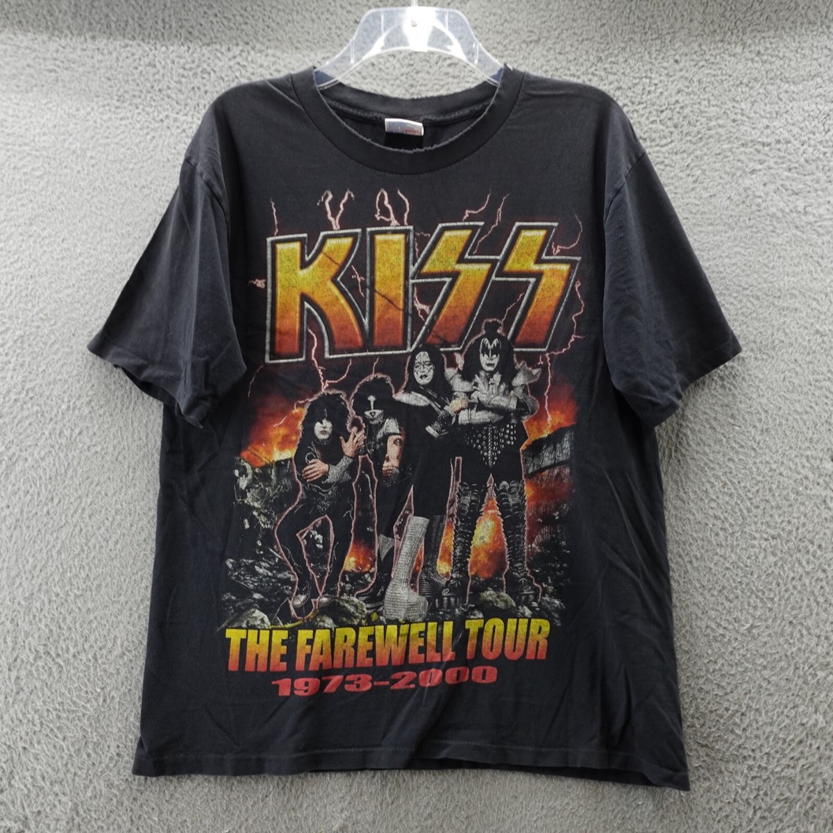 米国製 00s KISS Ｔシャツ THE FAREWELL TOUR 2001 00's KISS THE FAREWELL TOUR Band T-Shirt M / キッス バンドT