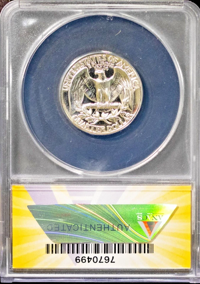 1954 5 Coin Silver Proof Set All Graded PF 66 by ANACS # 7670500 + Bonus - Image 4 of 4