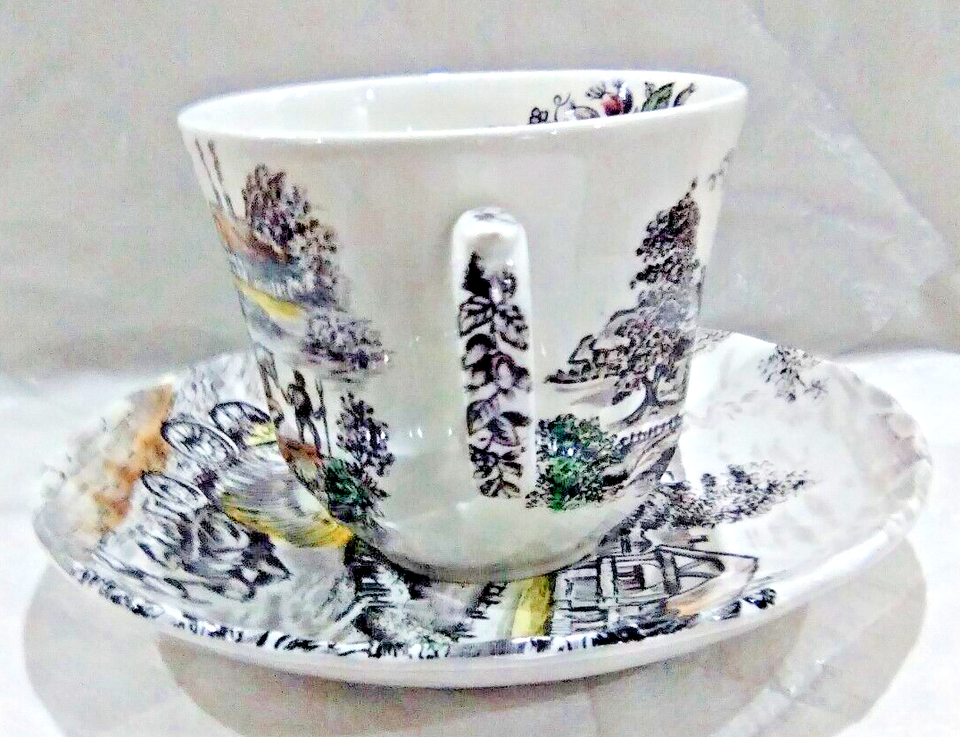 YORKSHIRE STAFFORDSHIRE GENUINE HAND ENGRAVED 11 IRONSTONE 73 CUP