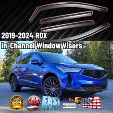 For Acura RDX 2019-2024 In-Channel Window Visors Deflector Rain Guard Deflectors