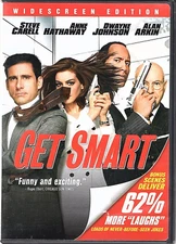 Get Smart [DVD, 2008, Widescreen] Steve Carell/Anne Hathaway/Alan Arkin