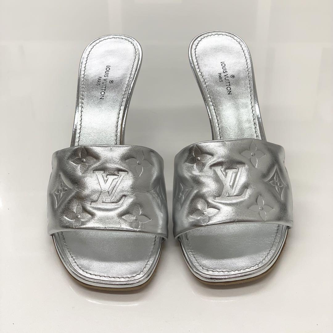 LOUIS VUITTON Sandals Monogram EU 36 1/2 Silver Used | eBay LOUIS VUITTON Sandals Monogram EU 36 1/2 Silver Used | eBay