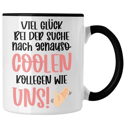 Jobwechsel-Tasse – Lustiges Abschiedsgeschenk Für Kollegen, Spülmaschinenfest, Beidseitig Bedruckt