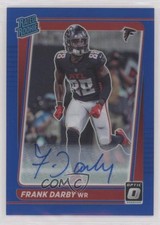 2021 Panini Donruss Optic Rated Rookie Blue Prizm 3/40 Frank Darby #290 Auto 9r9