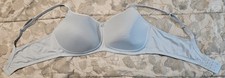 44A Amoena Lightly Lined Wireless Mastectomy Bra 44714 Mara SB Blue Leotard Back