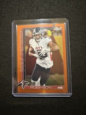 2025 Topps Chrome Bijan Robinson /25 True Orange 16