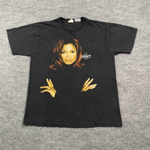Janet Jackson The Velvet Rope World Tour Shirt 1990s vintage concert t-shirt, vintage, size L, single stitch, B+ condition
